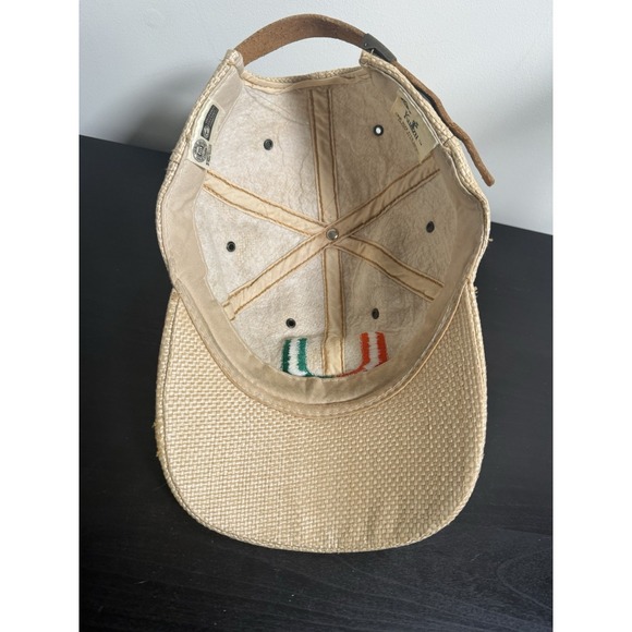 Vtg 90s Miami Hurricanes Kudzu Woven Straw Baseball Hat 1984 CCI Leather Strap main image 7